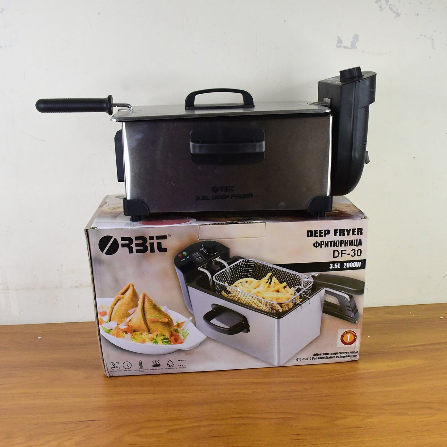 Orbit Heavy Duty 2000W Deep Fryer with 3 Litre Oil Capacity