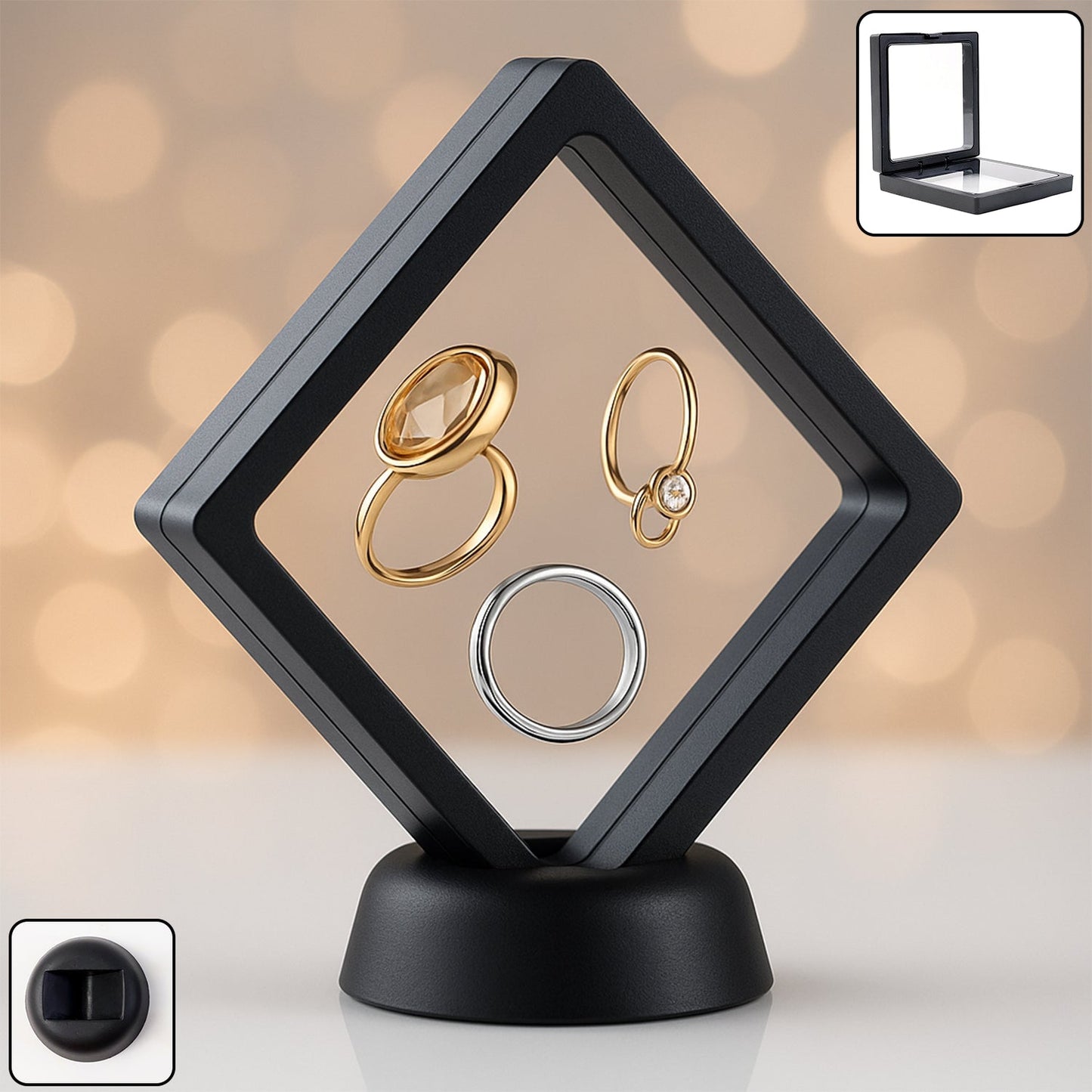 Transparent Jewellery Display Box (11x11 cm / 1 Pc)