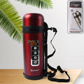 Stainless Steel Water Vacuum Insulated Bottle With Straw (1500ML, Mix Color)