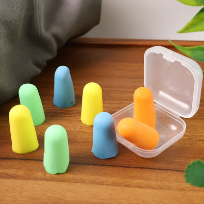 Soft Foam Earplugs 4 Pair for Noise Reduction, Comfortable Fit for Sleeping