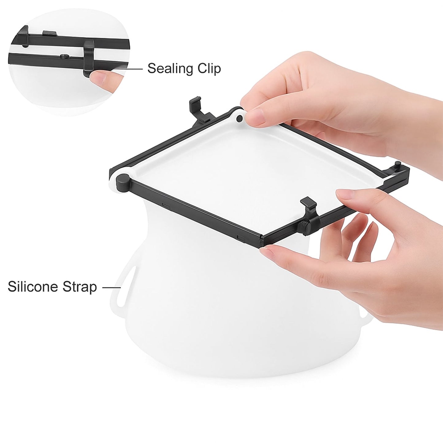 Silicone Food Storage Bags - Set of 3 Keepers for Fruits, Vegetables, Snacks