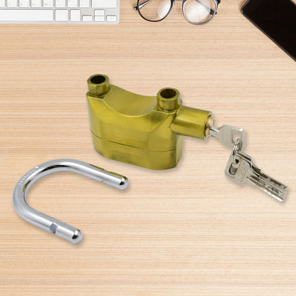 Heavy Duty Security Alarm Padlock with Built In Sound Alert System With 3 keys