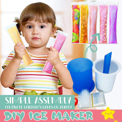 DIY Ice Cream Maker, Reusable Ice Cream Mold (Approx 20 Pcs Packing Bag)