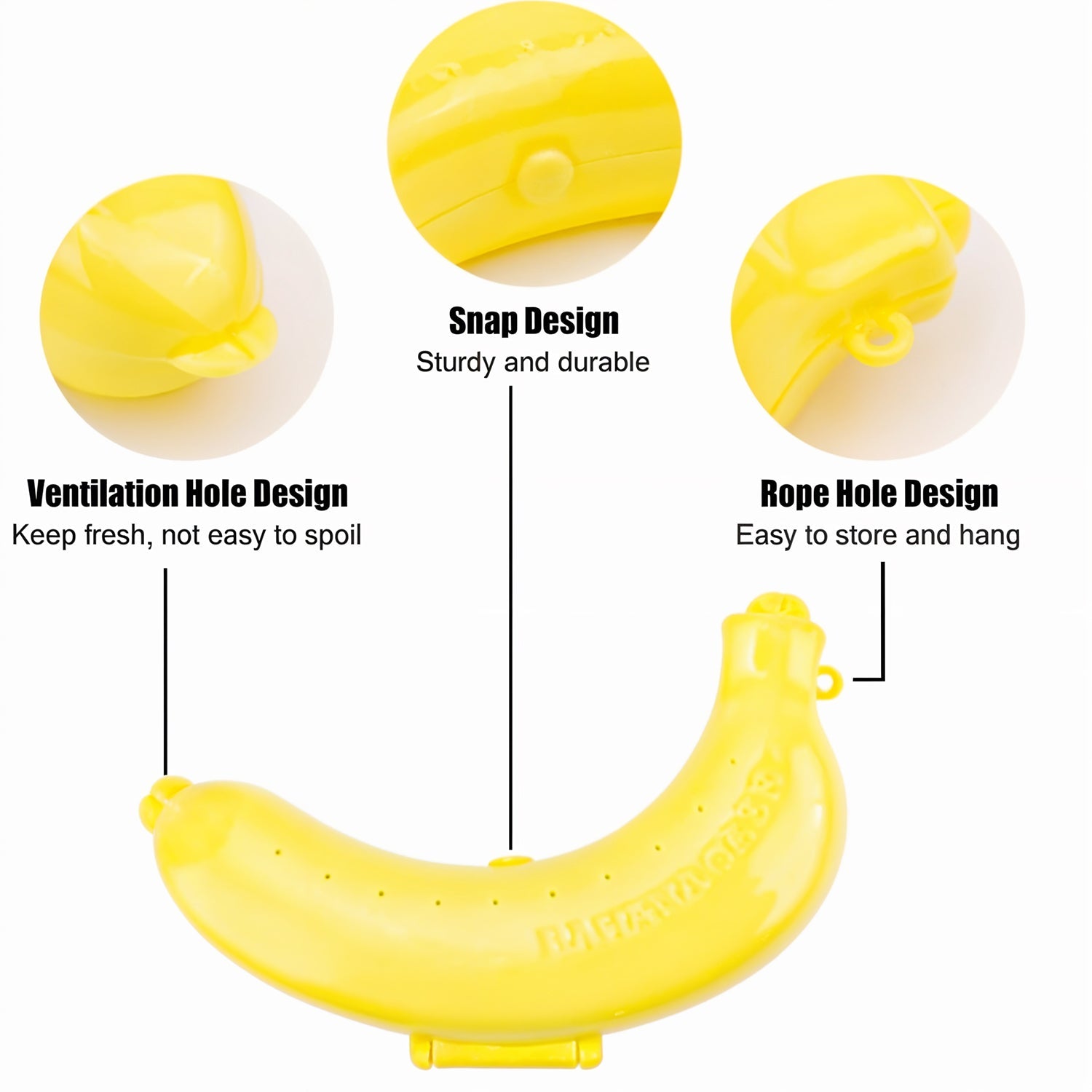 Banana Case Lunch Box Yellow
