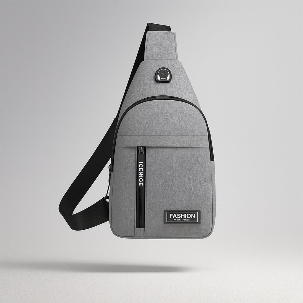 Waterproof Waist Bag – Shoulder Crossbody Bag with USB Charging Slot