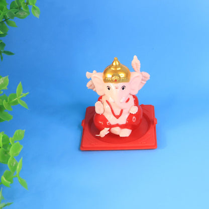 Small Hand-Moving Ganesha Idol with Rotating Hands (1 Pc)