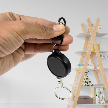 Safety Anti-Lost Retractable Keychain with Durable Reel Clip (1 Pc / Big)
