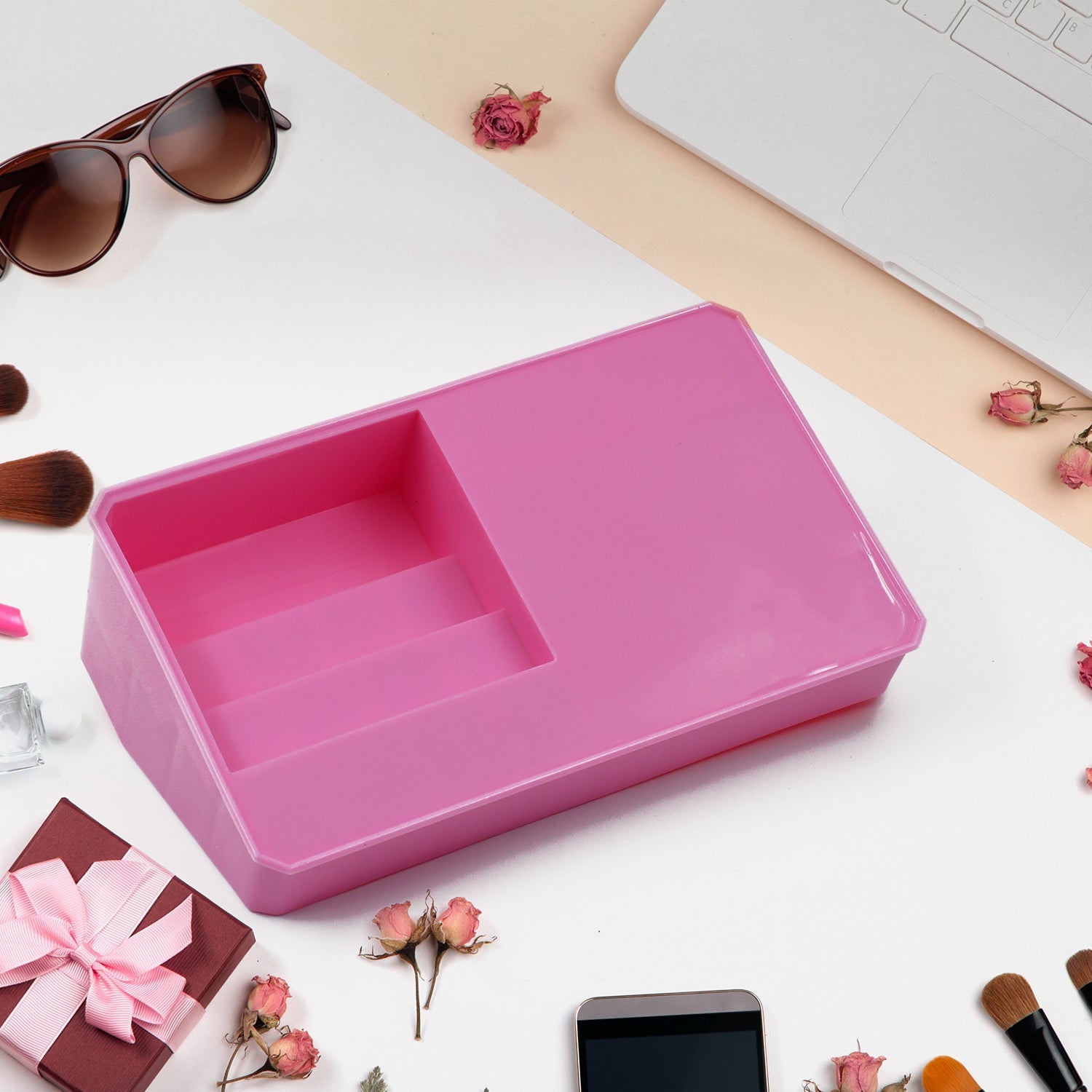 Makeup Organiser Cosmetic Makeup Lipstick Storage Box (1 Pc)