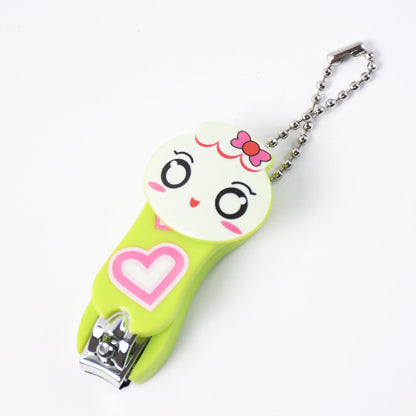 Cute Cartoon Nail Clipper with Keychain Portable Nail Cutter (1 Pc)
