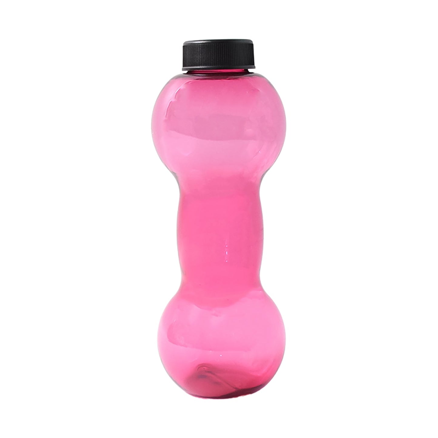 Plastic Dumbbell Shaped Water Bottle 550 ML for Fitness and Daily Hydration