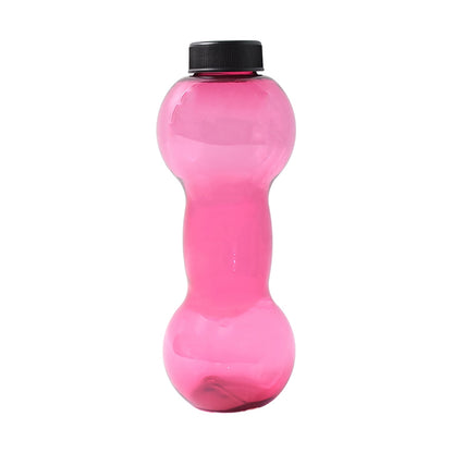 Plastic Dumbbell Shaped Water Bottle 550 ML for Fitness and Daily Hydration