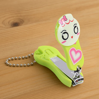 Cute Cartoon Nail Clipper with Keychain Portable Nail Cutter (1 Pc)