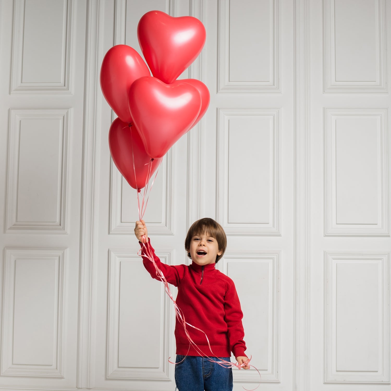 Party heart latex balloons