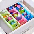 Desktop Storage Organizer Box Set - 5 Grid Compartments (4-Piece)