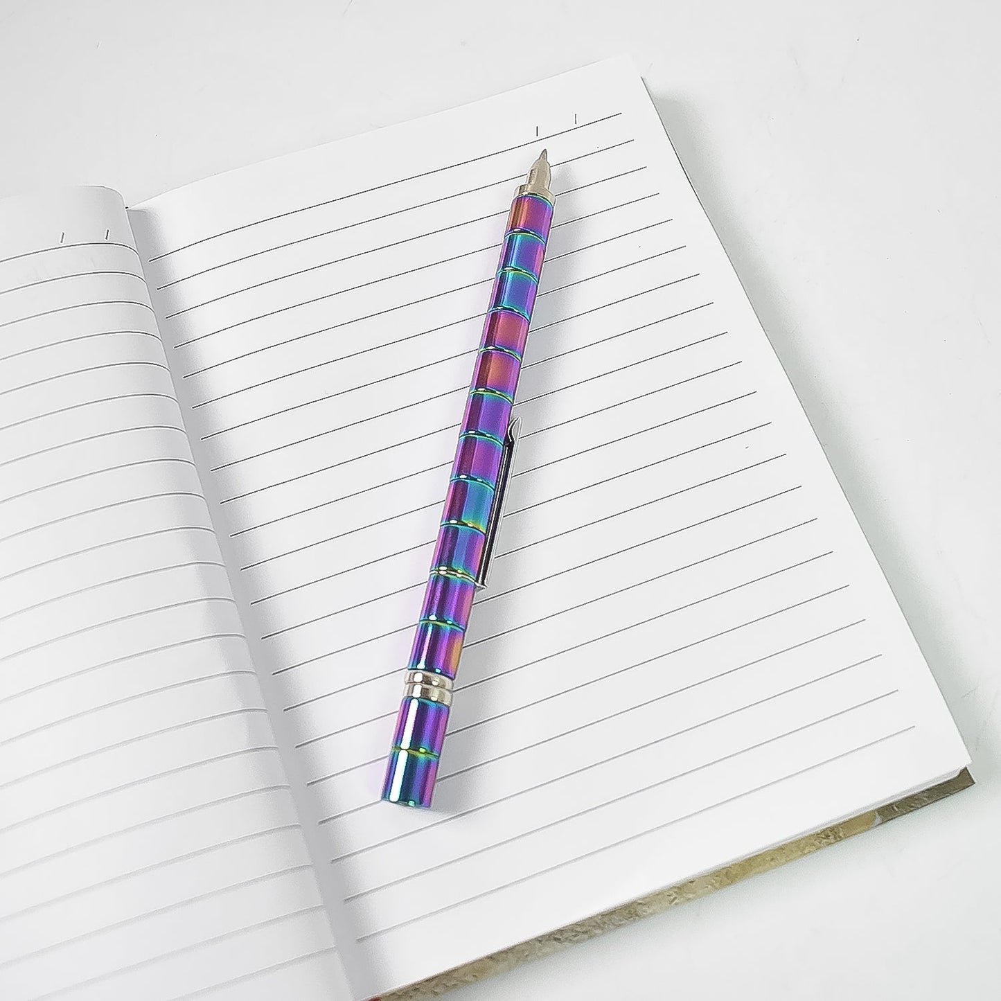Magnetic Metal Writing Pen with Fidget Spinner Function - 1 Pc