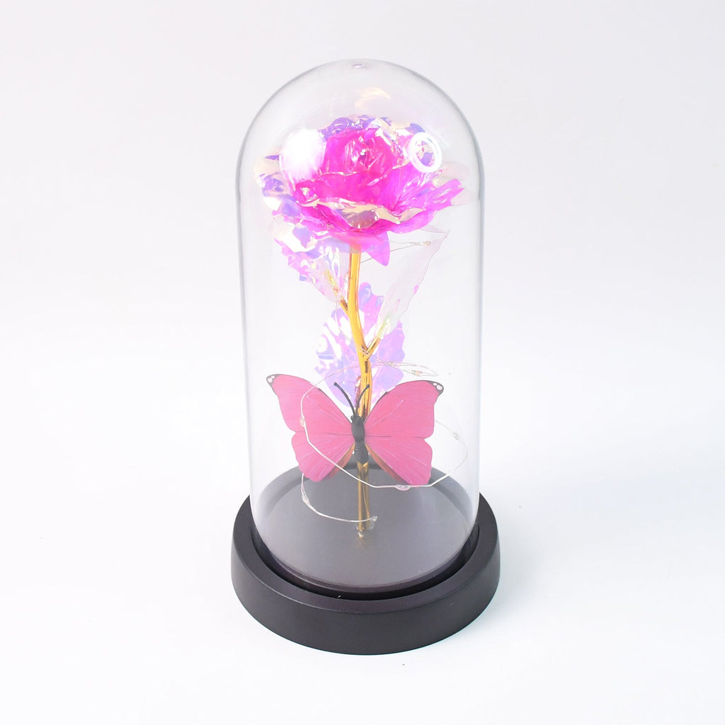 Blush Lite Rose & Wings Display