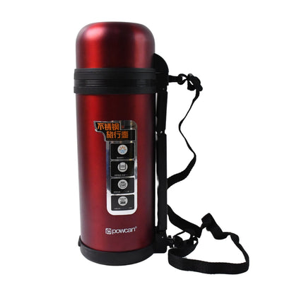 Stainless Steel Water Vacuum Insulated Bottle With Straw (1500ML, Mix Color)
