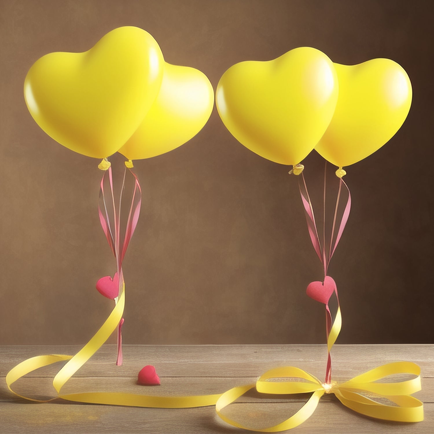 Holi rainbow heart balloons