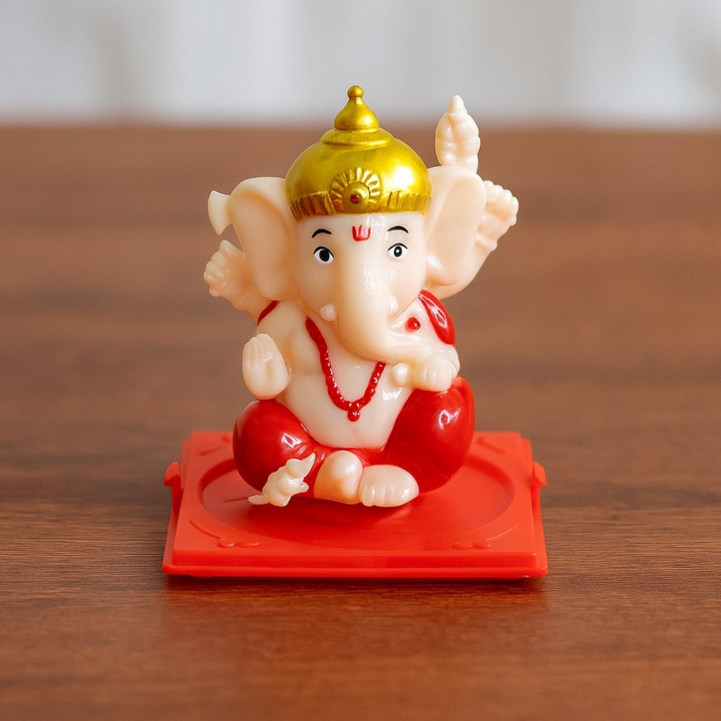 Small Hand-Moving Ganesha Idol with Rotating Hands (1 Pc)
