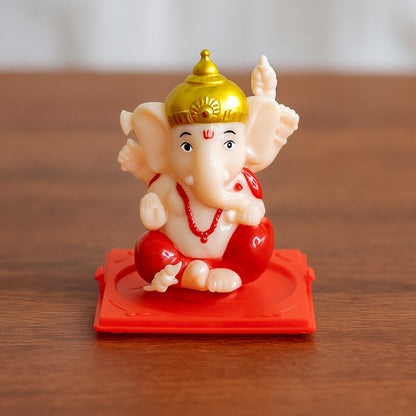 Small Hand-Moving Ganesha Idol with Rotating Hands (1 Pc)