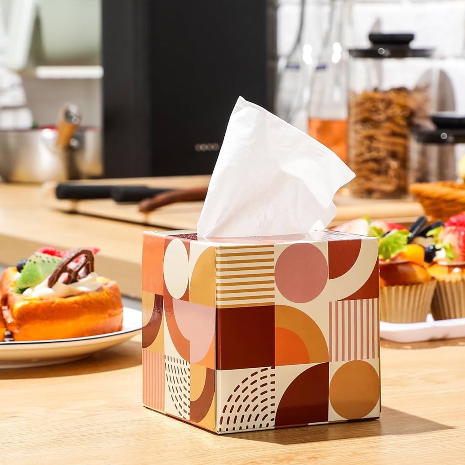 Tissues Cube Box – and Practical Tissue Holder for Home & Office (50 Pcs Set)