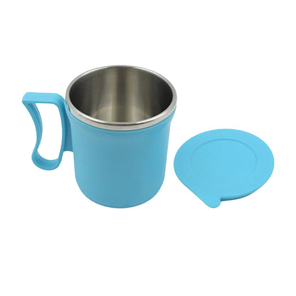 350ml Stainless Steel Mug: Insulated, Leakproof Lid, Hot/Cold Drinks (Mix Color)
