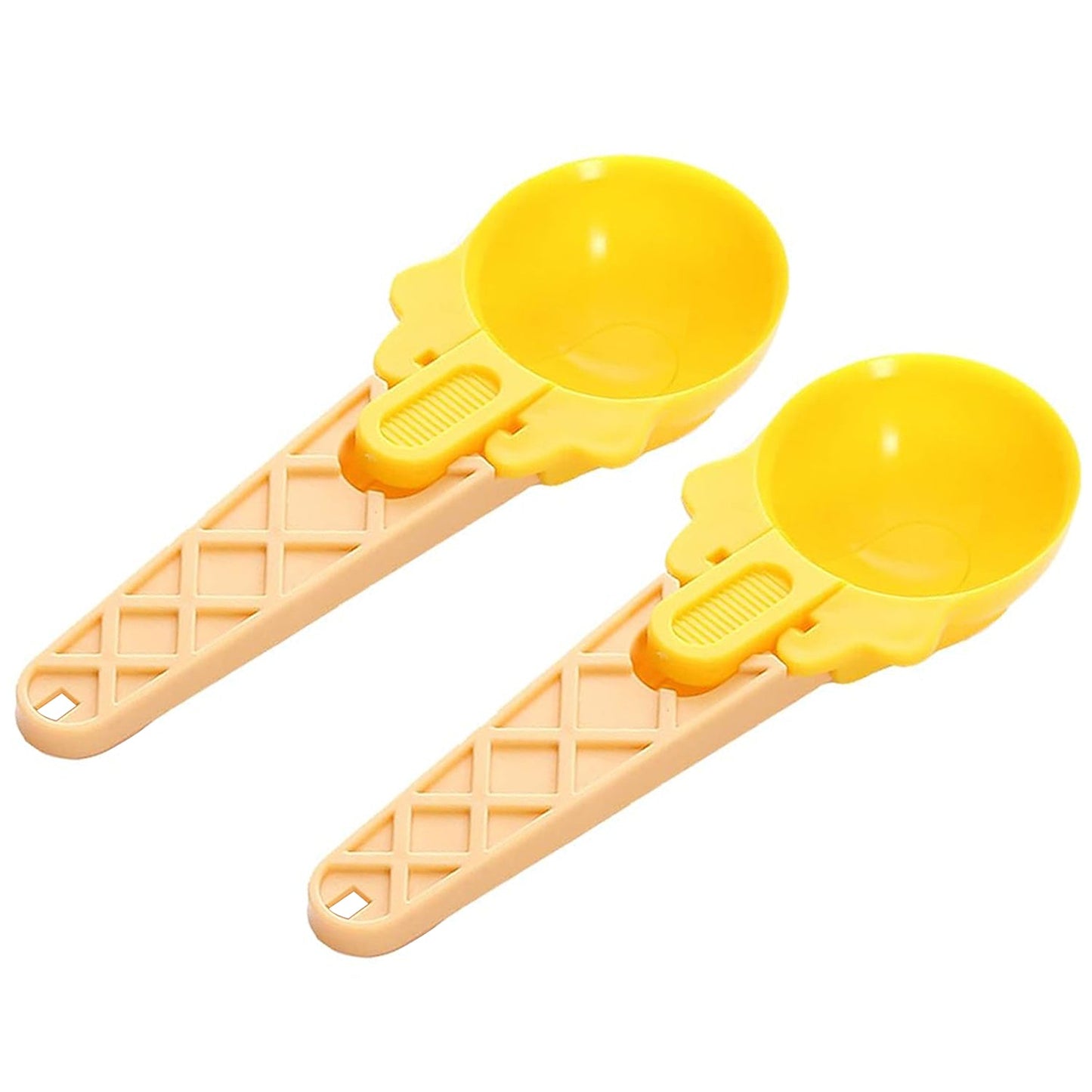 Plastic Premium Ice Cream Scoop Set – 2 Pcs