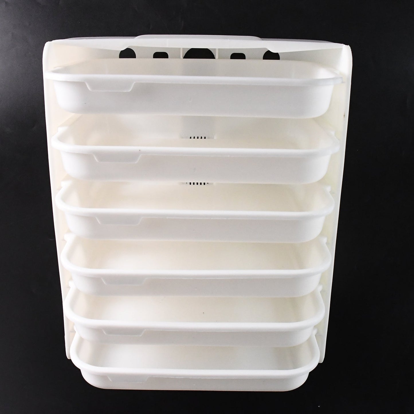 Wall Mount 6-Layer Food Storage Rack – Stackable, Space-Saving Organizer