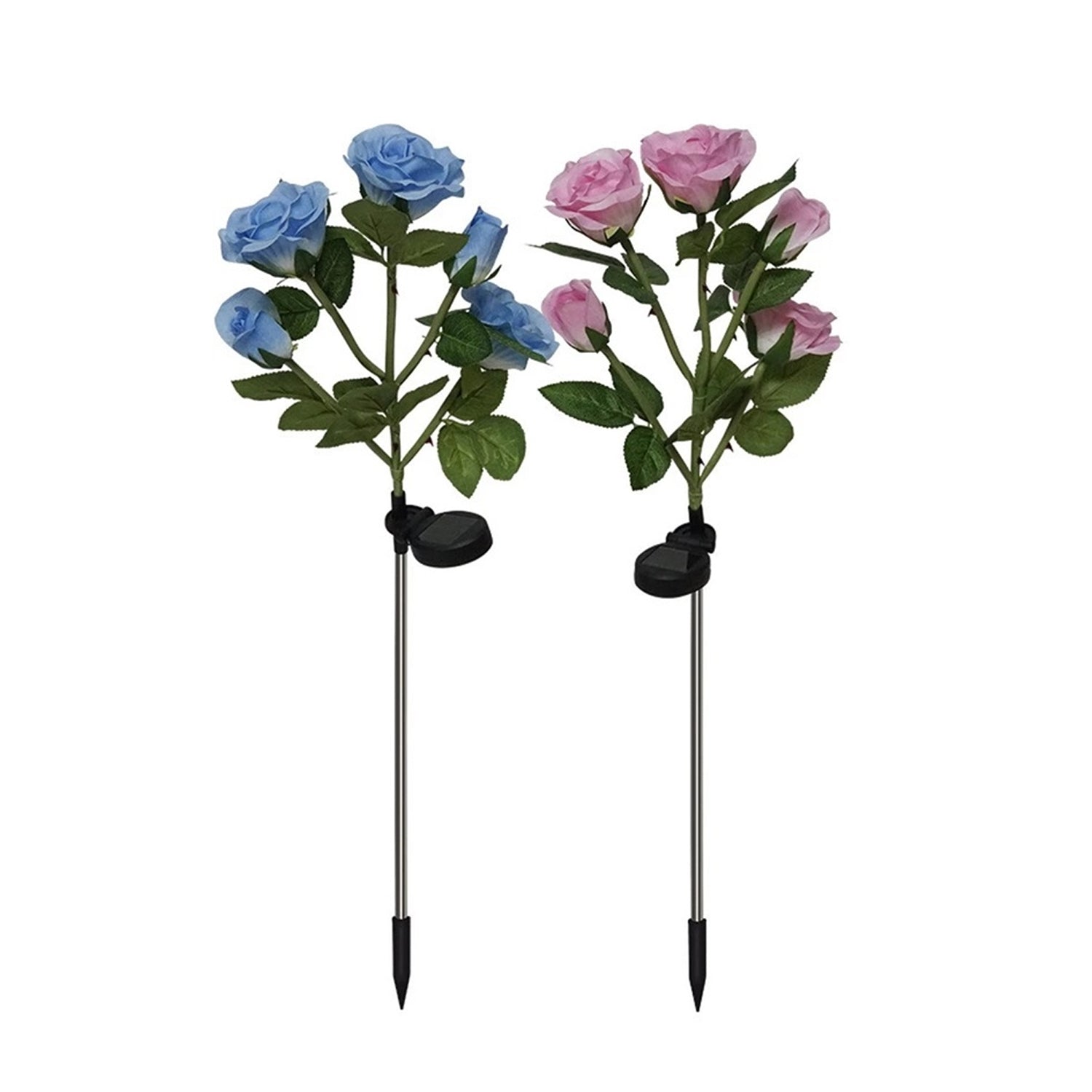 Solar outdoor rose lights