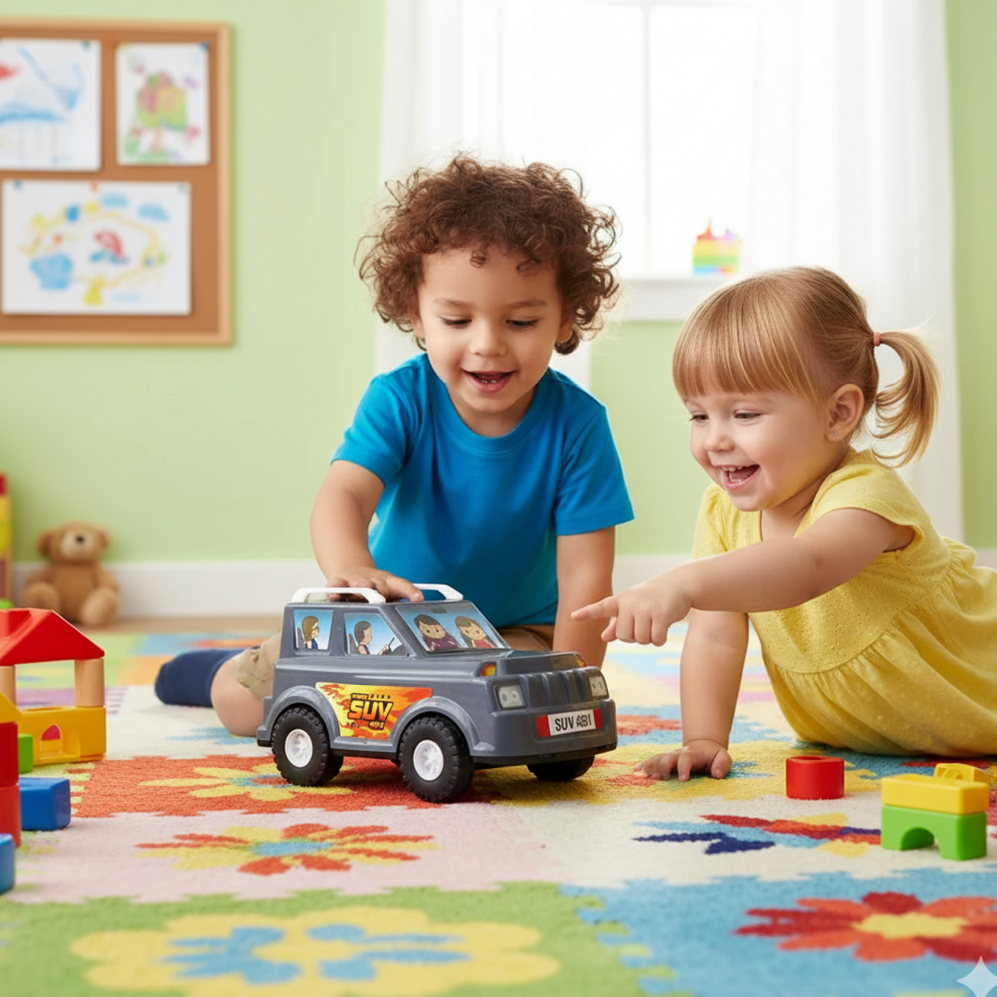 Funwoods Speed Racer SUV Toy Car for Kids with Realistic Design (1 Pc)