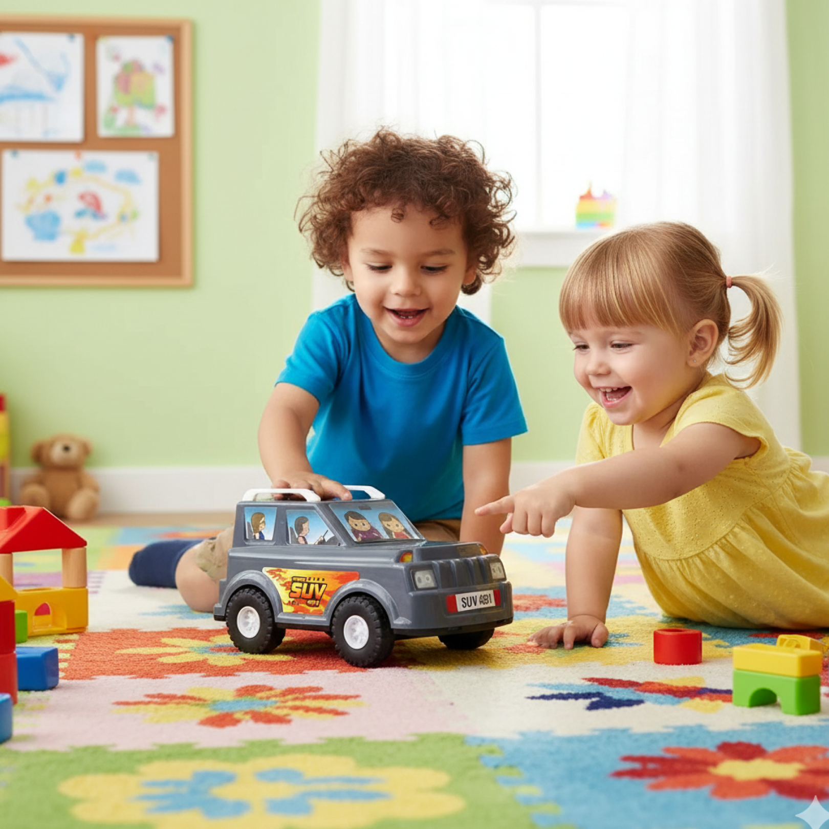 Funwoods Speed Racer SUV Toy Car for Kids with Realistic Design (1 Pc)