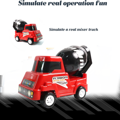 Kids Power Cement Mixer Toy Truck Friction Powered Toy 1 Pc
