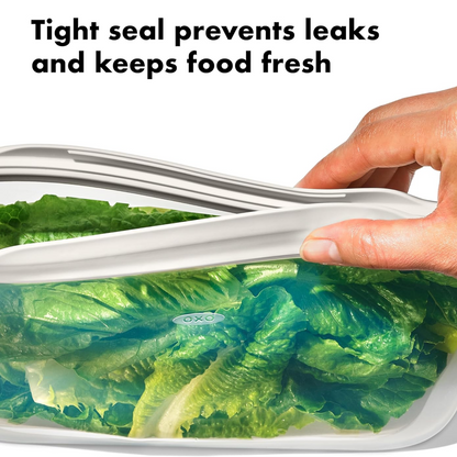 Silicone Food Storage Bags - Set of 3 Keepers for Fruits, Vegetables, Snacks