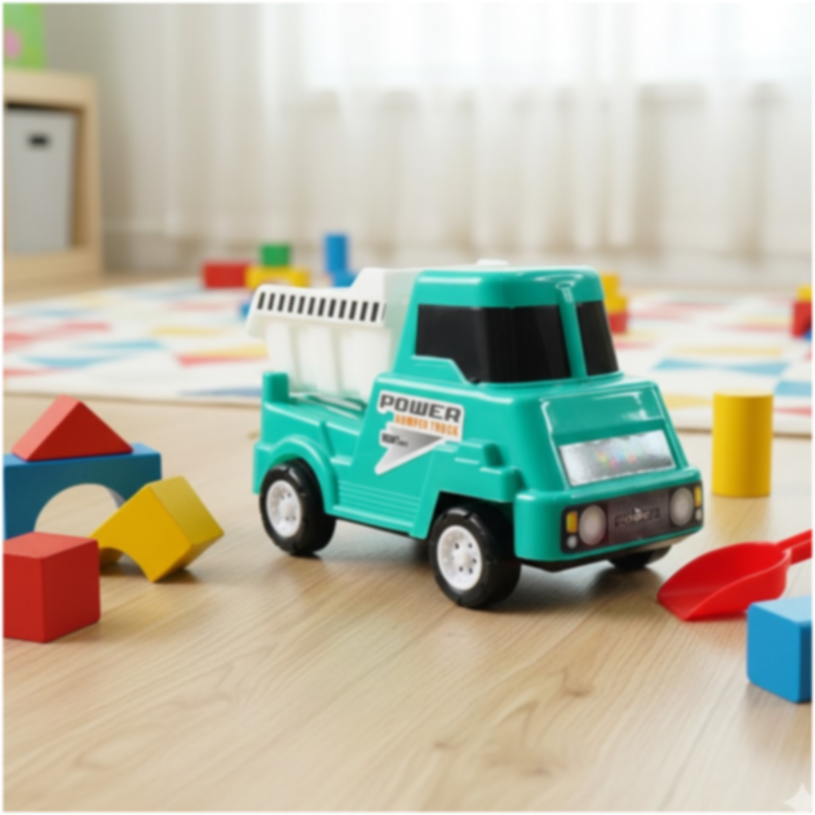 Funwoods Kids Power Dumper Truck Toy Friction Powered Construction Dump Truck Toy 1 Pc