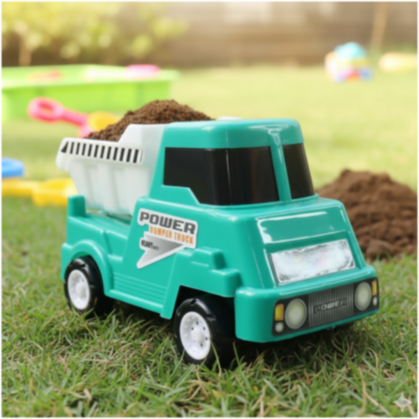 Funwoods Kids Power Dumper Truck Toy Friction Powered Construction Dump Truck Toy 1 Pc