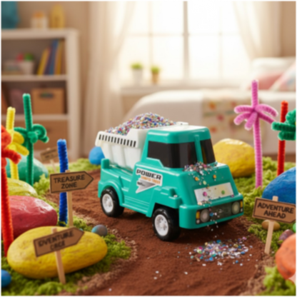 Funwoods Kids Power Dumper Truck Toy Friction Powered Construction Dump Truck Toy 1 Pc