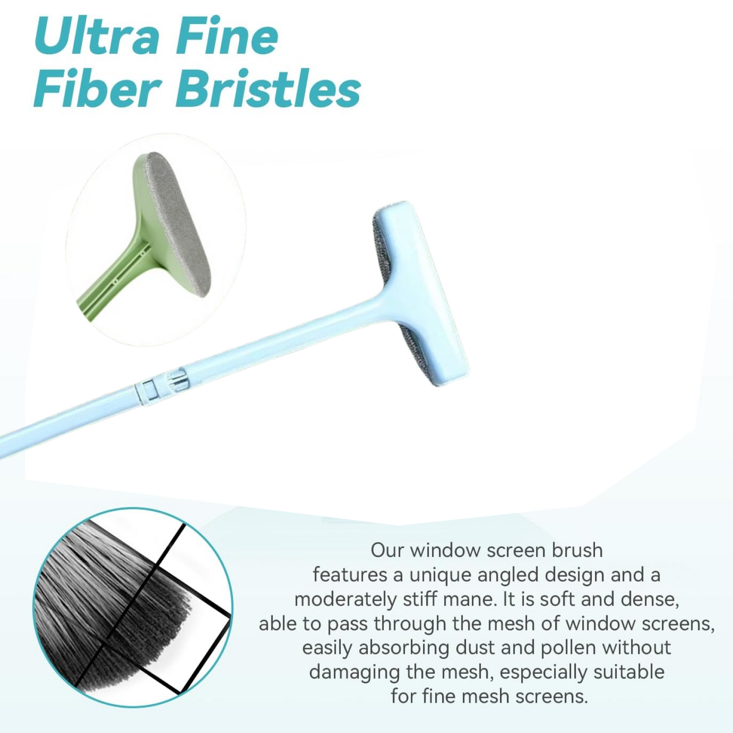 Window Mesh Cleaning Tool – 3-in-1 Dusting Brush (1 Pc)
