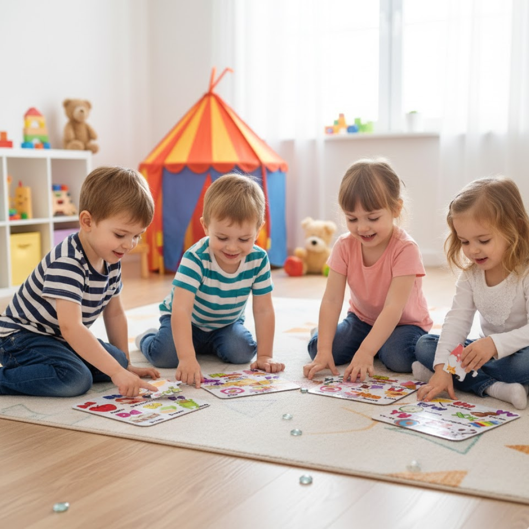 shopells Jigsaw Puzzle Toy for Children (4-Pcs Pack)