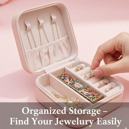 Mini PU Leather jewellery Box for Travel & Storage (1 Pc)