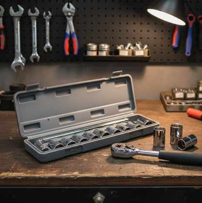 Drive Standard Socket Wrench Set -10 pc, 6 pt. 3 / 8 in.