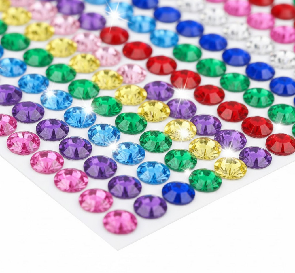 Self Adhesive Crystal Stickers for Art, Craft, Jewelry, Phone & School Projects