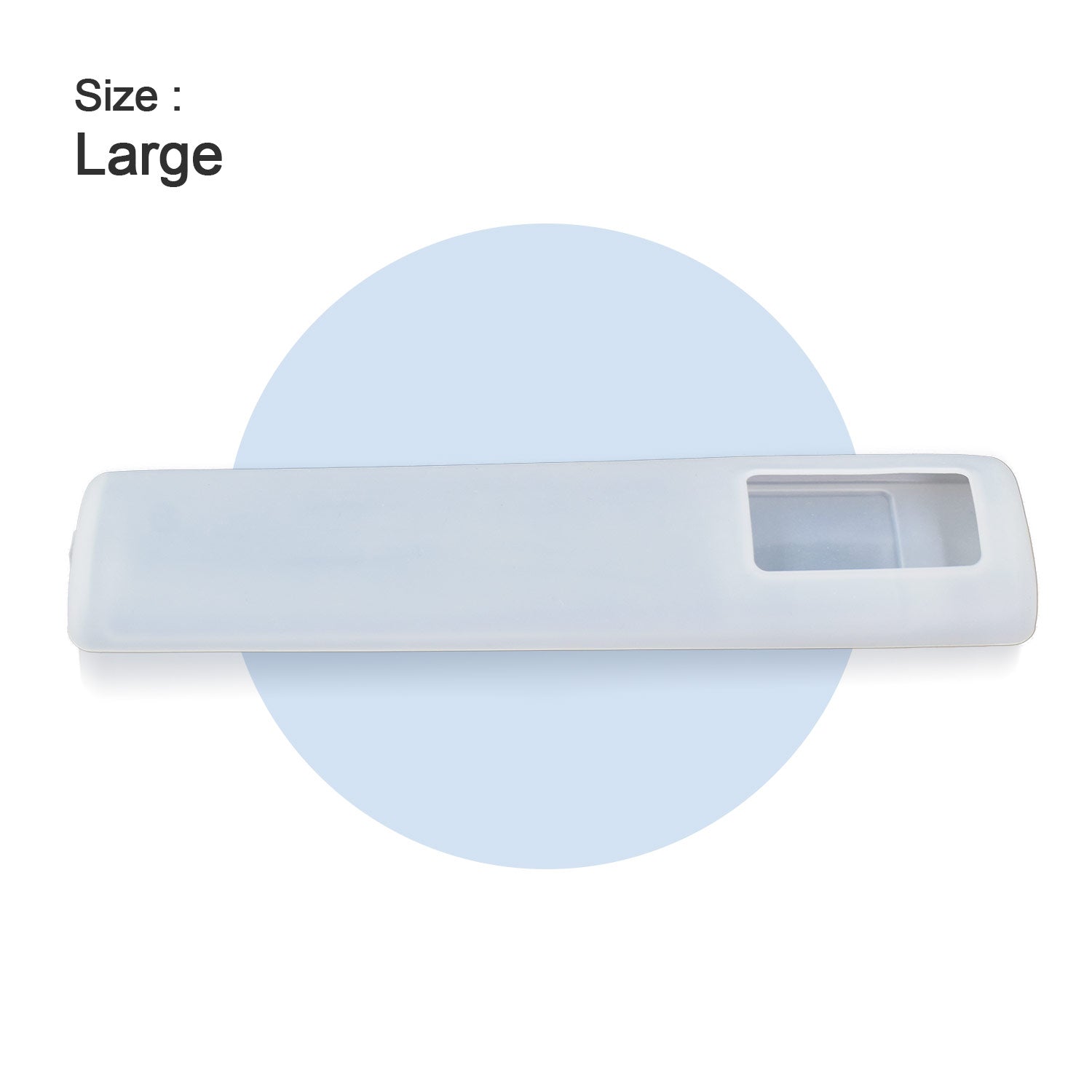 Remote cover offering shockproof protection with easy button access.