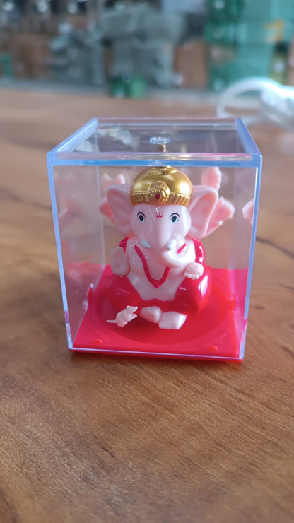 Small Hand-Moving Ganesha Idol with Rotating Hands (1 Pc)
