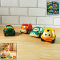 Funwoods Animal Cartoon Pull-Back Toy Car Set Pack 4 Pc