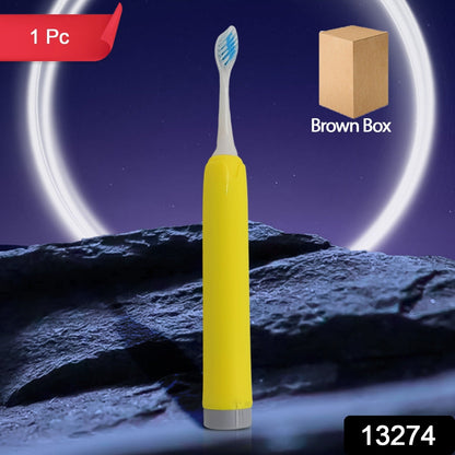 Electric Toothbrush With 4  Extra Head (1 Pc, Battery Included, Mix Color)