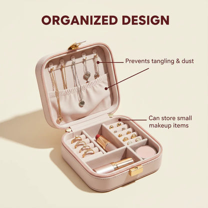 Mini PU Leather jewellery Box for Travel & Storage (1 Pc)
