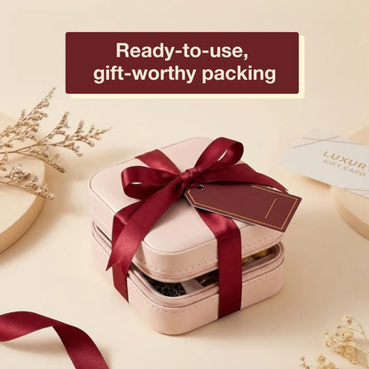 Mini PU Leather jewellery Box for Travel & Storage (1 Pc)