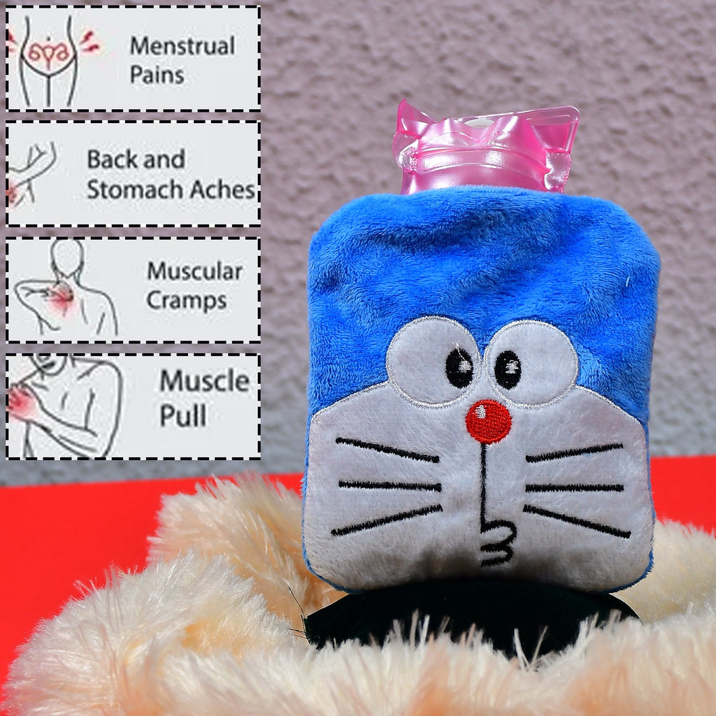 Doremon Hot Water Bag for Pain Relief & Warmth with Cover