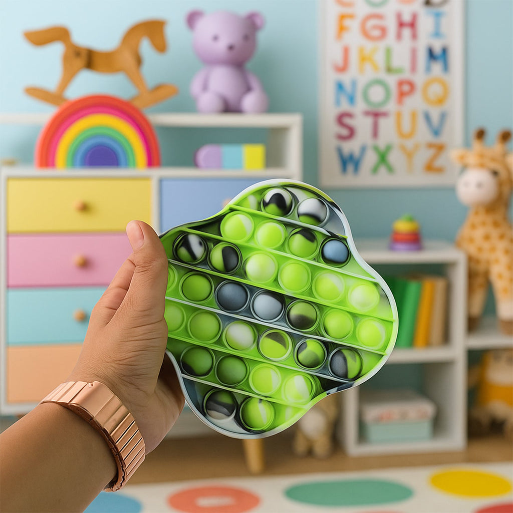 Premium Cloud Shape Silicone Pop It Fidget Toy (1 Pc)