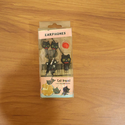 Cute Cartoon Style Wired In-Ear Earphones (1 Set)